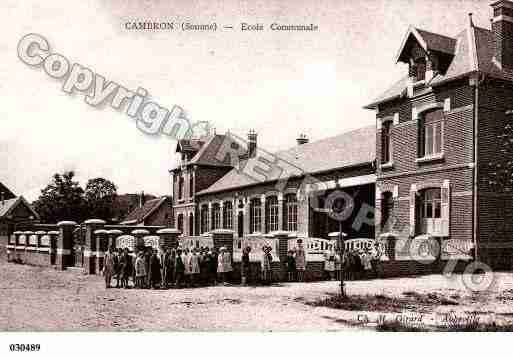 Ville de CAMBRON, carte postale ancienne