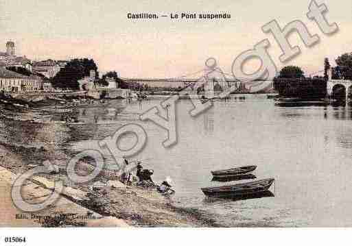 Ville de CASTILLONLABATAILLE, carte postale ancienne