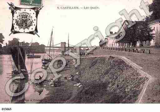 Ville de CASTILLONLABATAILLE, carte postale ancienne