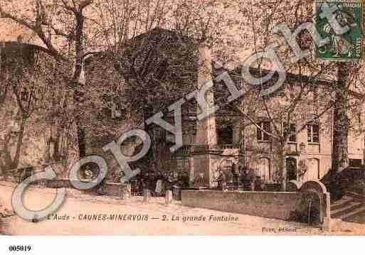 Ville de CAUNESMINERVOIS, carte postale ancienne