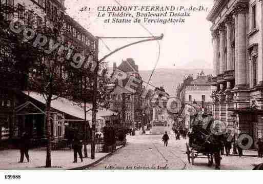 Ville de CLERMONTFERRAND, carte postale ancienne