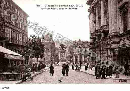 Ville de CLERMONTFERRAND, carte postale ancienne