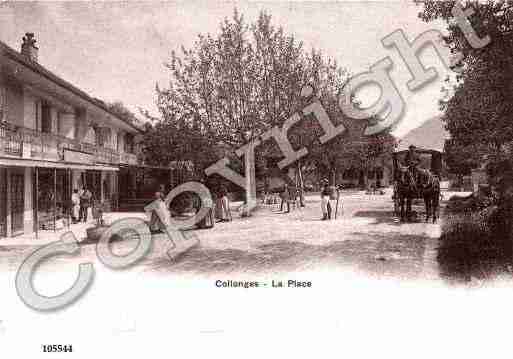 Ville de COLLONGES, carte postale ancienne