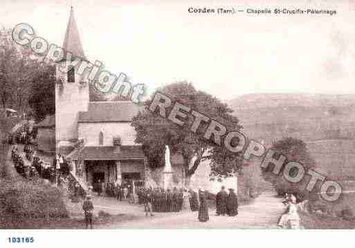 Ville de CORDES, carte postale ancienne