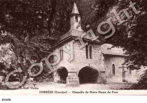 Ville de CORREZE, carte postale ancienne