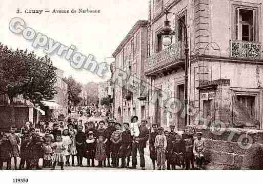 Ville de CRUZY, carte postale ancienne