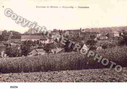 Ville de ECQUEVILLY, carte postale ancienne