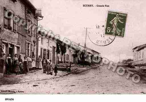 Ville de ECUREY, carte postale ancienne