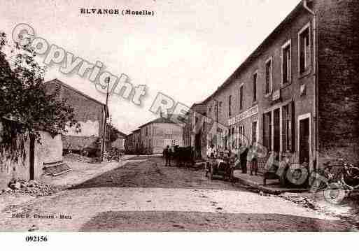 Ville de ELVANGE, carte postale ancienne