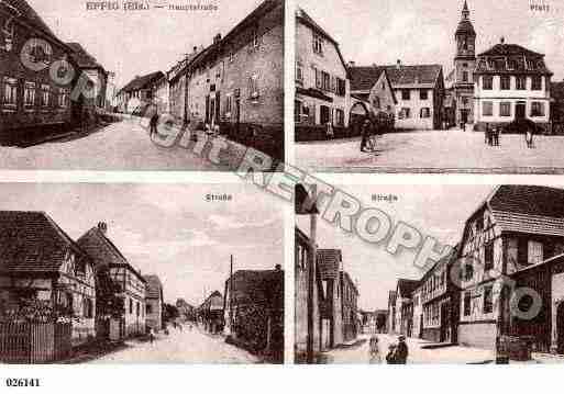 Ville de EPFIG, carte postale ancienne