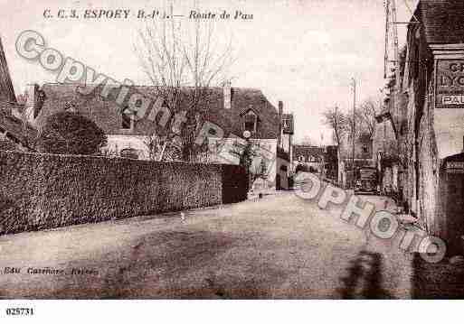 Ville de ESPOEY, carte postale ancienne