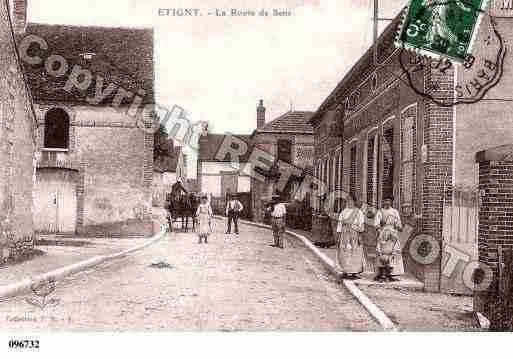 Ville de ETIGNY, carte postale ancienne