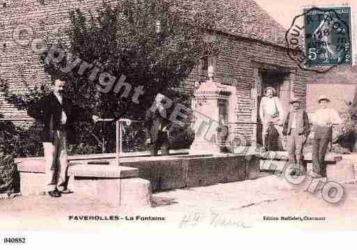 Ville de FAVEROLLES, carte postale ancienne