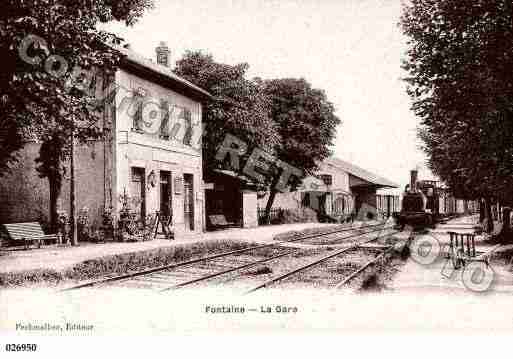 Ville de FONTAINELESLUXEUIL, carte postale ancienne