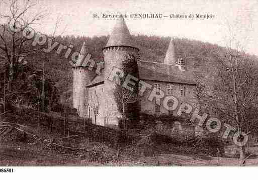 Ville de GENOLHAC, carte postale ancienne