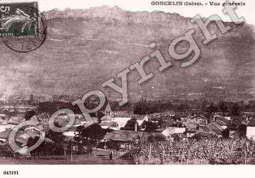 Ville de GONCELIN, carte postale ancienne