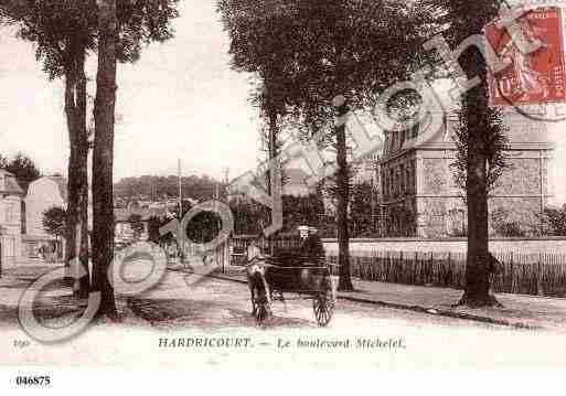 Ville de HARDRICOURT, carte postale ancienne