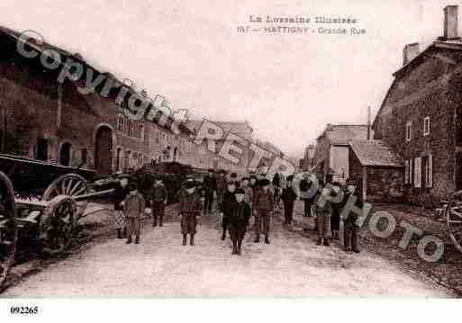 Ville de HATTIGNY, carte postale ancienne