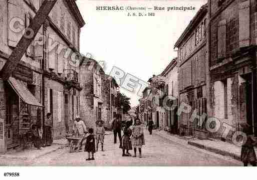 Ville de HIERSAC, carte postale ancienne