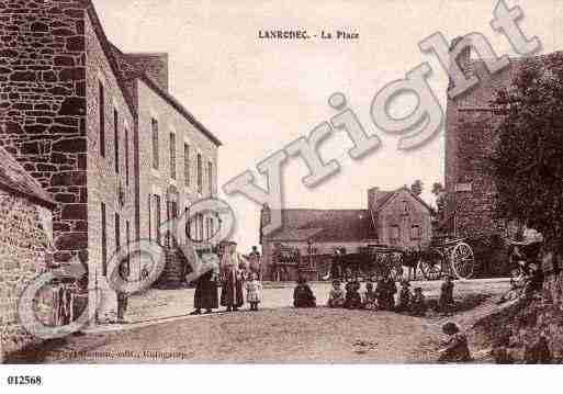 Ville de LANRODEC, carte postale ancienne