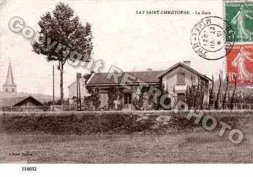 Ville de LAYSAINTCHRISTOPHE, carte postale ancienne