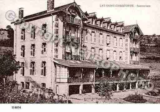 Ville de LAYSAINTCHRISTOPHE, carte postale ancienne