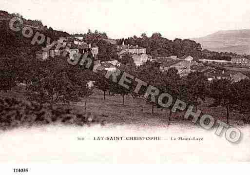 Ville de LAYSAINTCHRISTOPHE, carte postale ancienne