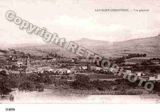 Ville de LAYSAINTCHRISTOPHE, carte postale ancienne