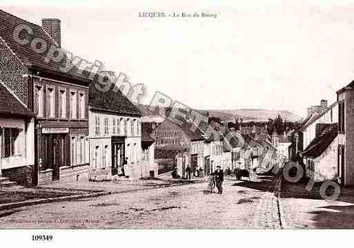 Ville de LICQUES, carte postale ancienne