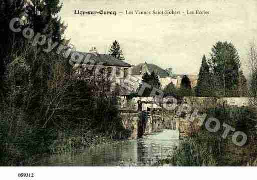 Ville de LIZYSUROURCQ, carte postale ancienne