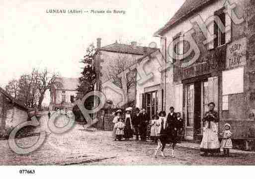 Ville de LUNEAU, carte postale ancienne