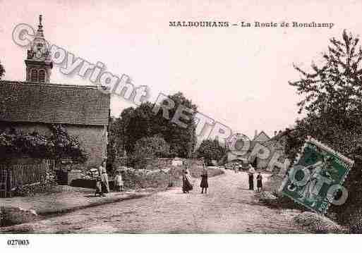 Ville de MALBOUHANS, carte postale ancienne