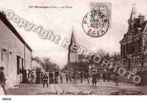 Ville de MARMAGNE, carte postale ancienne