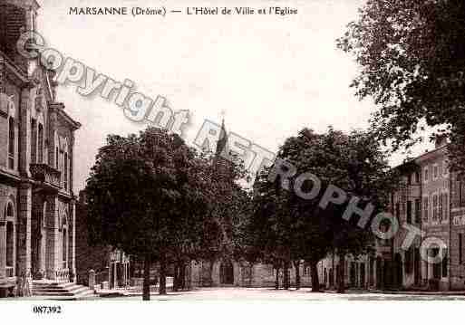 Ville de MARSANNE, carte postale ancienne