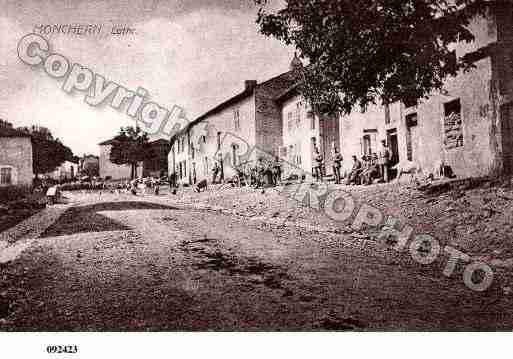 Ville de MONCHEUX, carte postale ancienne