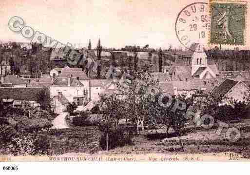 Ville de MONTHOUSURCHER, carte postale ancienne Ville de MONTHOUSURCHER, carte postale ancienne