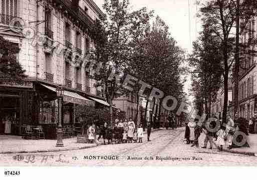 Ville de MONTROUGE, carte postale ancienne