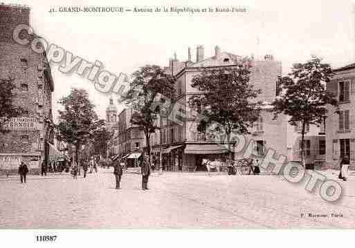 Ville de MONTROUGE, carte postale ancienne