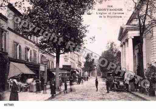 Ville de MONTROUGE, carte postale ancienne