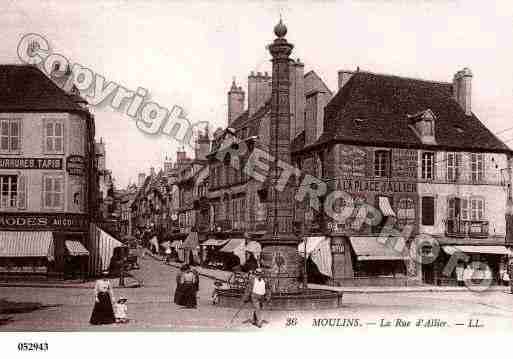 Ville de MOULINS, carte postale ancienne