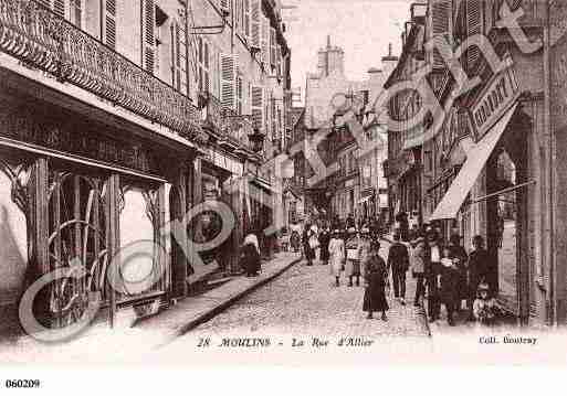 Ville de MOULINS, carte postale ancienne