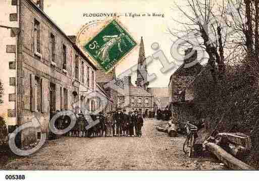 Ville de PLOUGONVER, carte postale ancienne  Ville de PLOUGONVER, carte postale ancienne