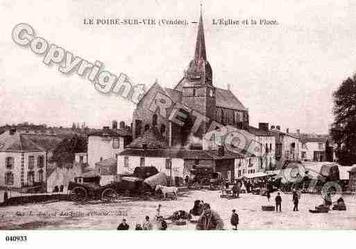 Ville de POIRESURVIE(LE), carte postale ancienne