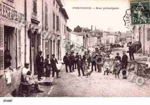 Ville de PORTIEUX, carte postale ancienne