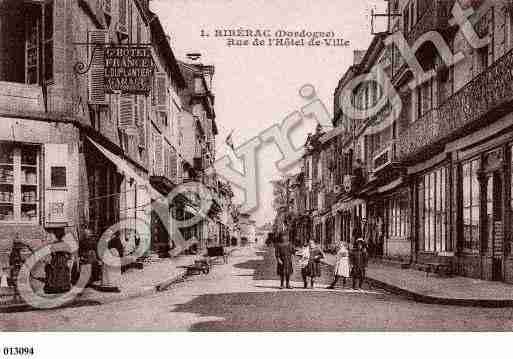 Ville de RIBERAC, carte postale ancienne