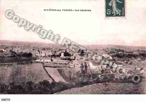 Ville de RIVIERESLESFOSSES, carte postale ancienne