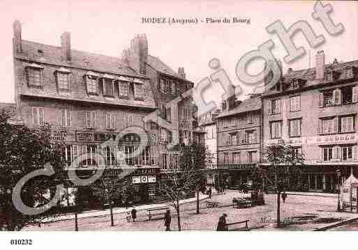 Ville de RODEZ, carte postale ancienne