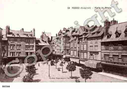 Ville de RODEZ, carte postale ancienne