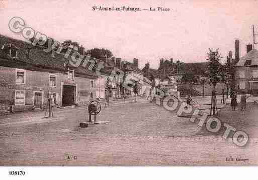 Ville de SAINTAMANDENPUISAYE, carte postale ancienne