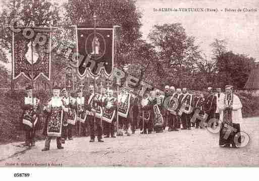 Ville de SAINTAUBINLEVERTUEUX, carte postale ancienne